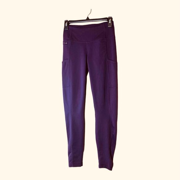 Patagonia Ankle Length Leggings with Media Pockets Purple Size Small - Picture 2 of 7